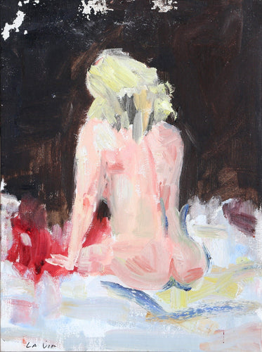 Seated Nude Oil | Unknown Artist,{{product.type}}