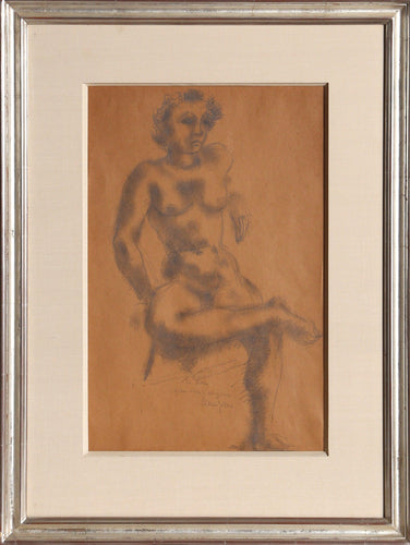 Seated Nude Pencil | Chaim Gross,{{product.type}}