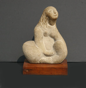 Seated Woman (Stone) Stone | Unknown Artist,{{product.type}}