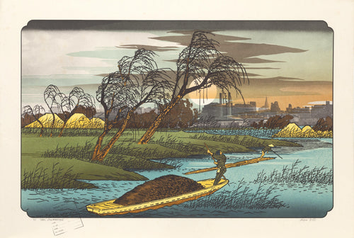 Seba (After Hiroshige) Screenprint | Michael Knigin,{{product.type}}