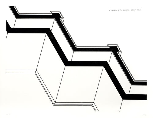 Security Walls from In the Realm of the Carceral Etching | Robert Morris,{{product.type}}