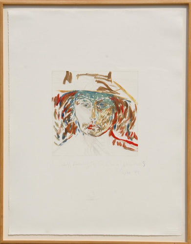 Self Becoming Van Gogh in a Yellow Hat #3 Mixed Media | Pat Steir,{{product.type}}