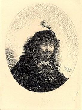 Self-Portrait Etching | Rembrandt,{{product.type}}