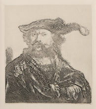 Self Portrait in a Velvet Cap with Plume Etching | Rembrandt,{{product.type}}