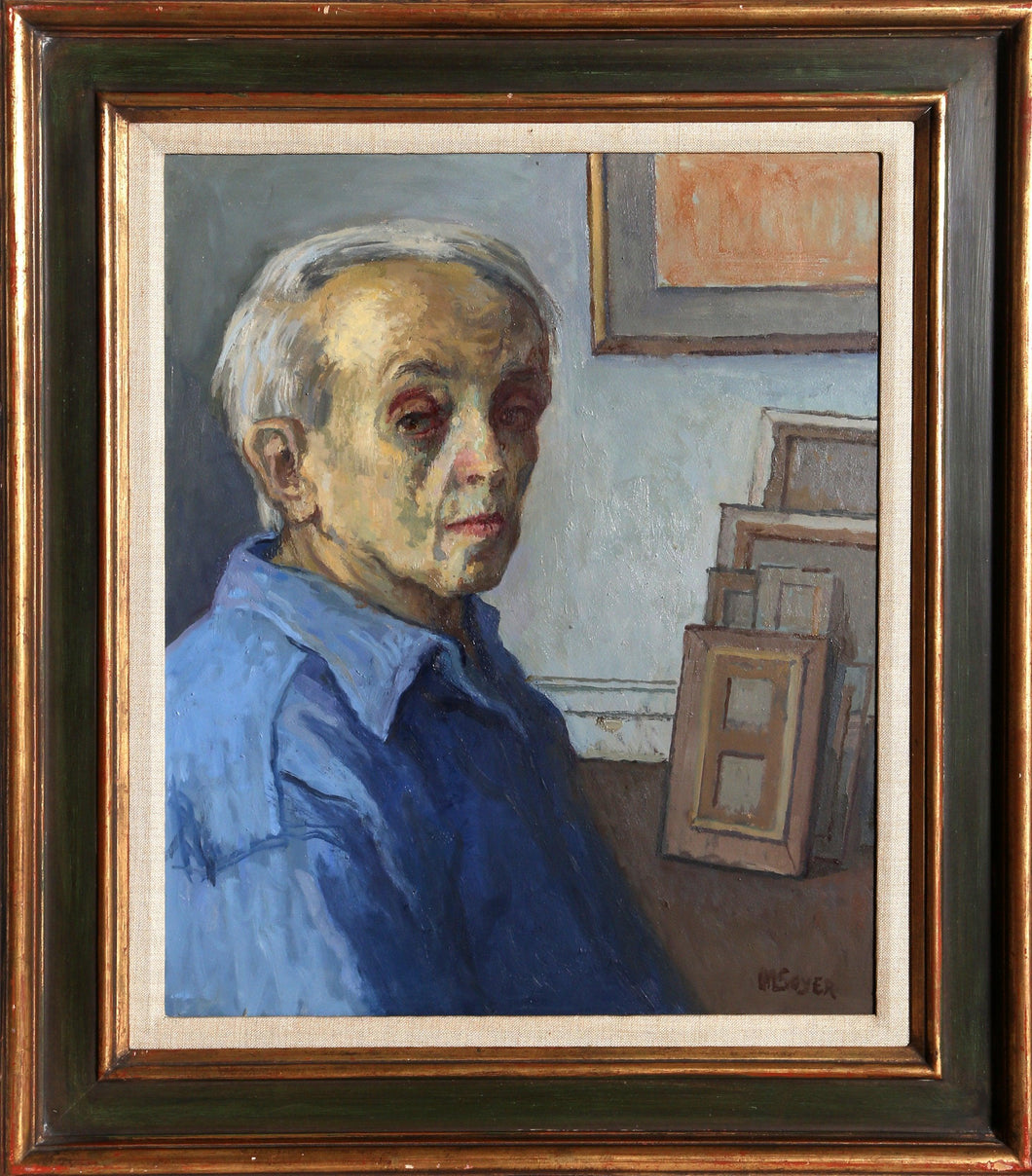 Self-Portrait in Studio Oil | Moses Soyer,{{product.type}}