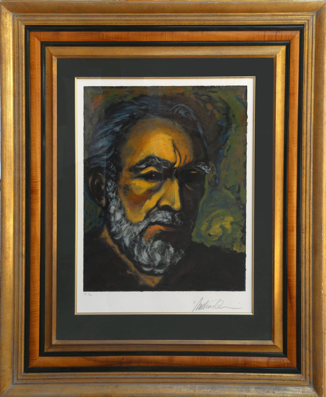 Self-Portrait Lithograph | Anthony Quinn,{{product.type}}