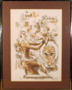 Self Portrait Lithograph | Chaim Gross,{{product.type}}