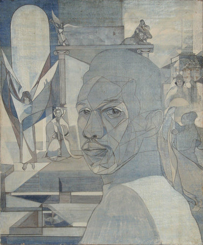 Self-Portrait with Angel (2) Oil | John F. Leonard,{{product.type}}