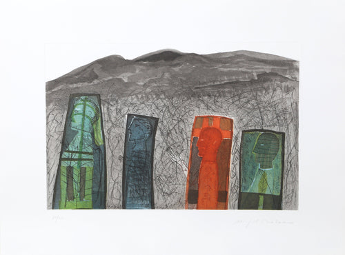 Sguardo a destra Etching | Mimmo Paladino,{{product.type}}