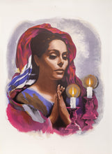 Shabbas Candles III D lithograph | Sandu Liberman,{{product.type}}
