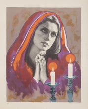 Shabbas Candles VIII A lithograph | Sandu Liberman,{{product.type}}