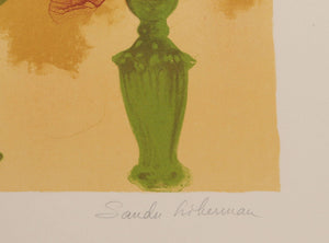 Shabbas Candles VIII B lithograph | Sandu Liberman,{{product.type}}