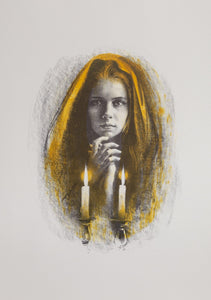 Shabbas Candles X A lithograph | Sandu Liberman,{{product.type}}