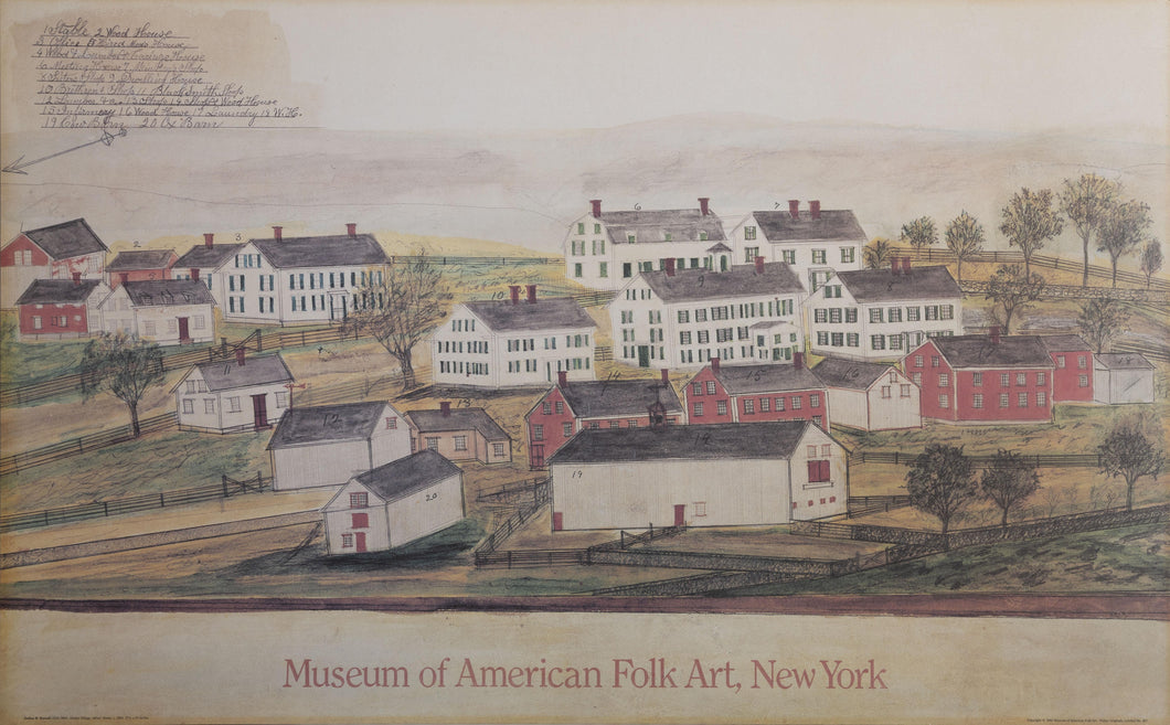 Shaker Village in Alfred, Maine Poster | Joshua Bussell,{{product.type}}