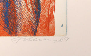 Shaun Orange/Blue Etching | Rainer Fetting,{{product.type}}