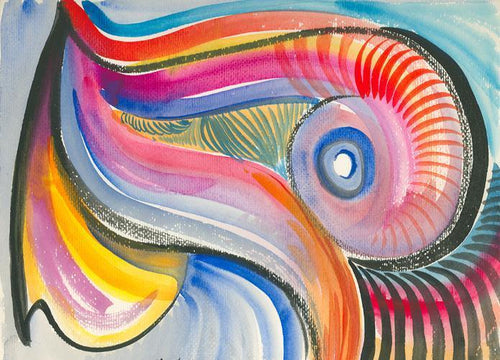 Shell Pattern Watercolor | Harold Wallerstein,{{product.type}}