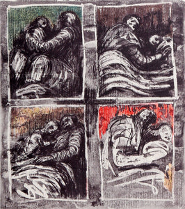 Shelter Sketch Book Lithograph | Henry Moore,{{product.type}}