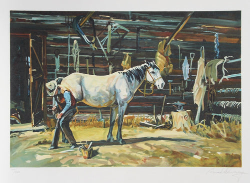 Shoe Shop Lithograph | Conrad Schwiering,{{product.type}}