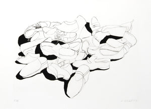 Shoes Etching | Lowell Blair Nesbitt,{{product.type}}