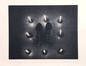 Shoes from the Candlelight Series Etching | Les Levine,{{product.type}}