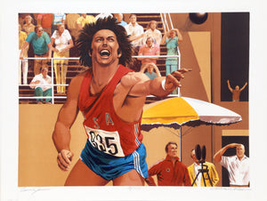 Shot Put from the Bruce Jenner Decathlon Suite Lithograph | William Nelson,{{product.type}}