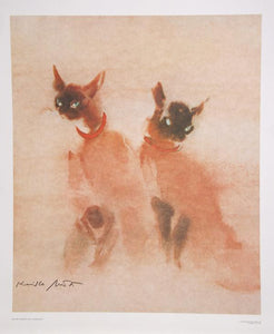 Siamese Cats Poster | Kaiko Moti,{{product.type}}