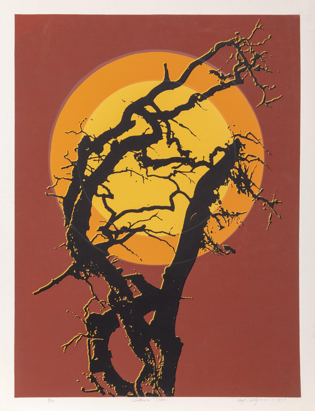 Siders Tree lithograph | Roy Ahlgren,{{product.type}}