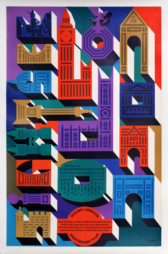 Sightseeing Tour Round London Poster | Abram Games,{{product.type}}