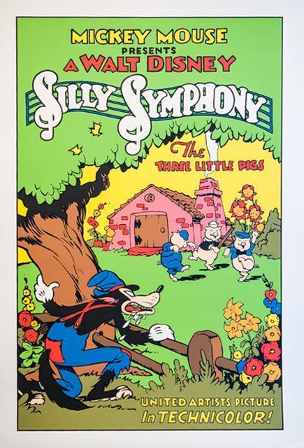 Silly Symphony - The Three Little Pigs Poster | Walt Disney Studios,{{product.type}}