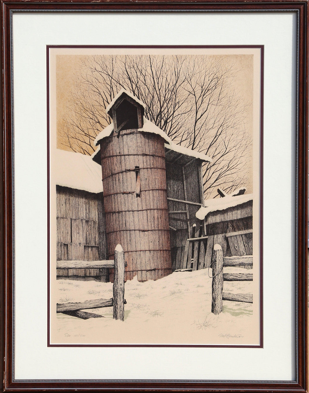 Silo Lithograph | Mel Hunter,{{product.type}}