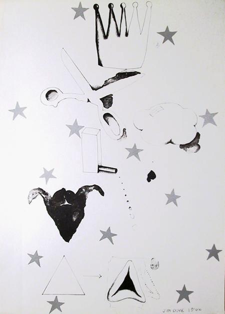 Silver Star Poster | Jim Dine,{{product.type}}