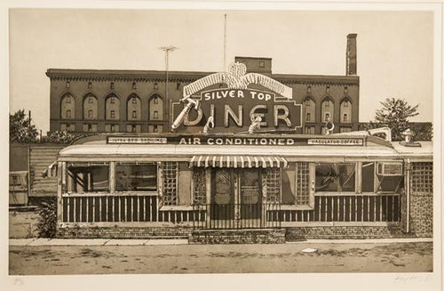 Silver Top Diner Etching | John Baeder,{{product.type}}