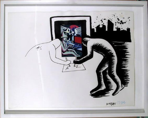 Simultaneous Contrasts Collage | Mark Kostabi,{{product.type}}