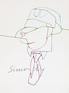 Sincerely from Derriere Le Miroir Lithograph | Valerio Adami,{{product.type}}