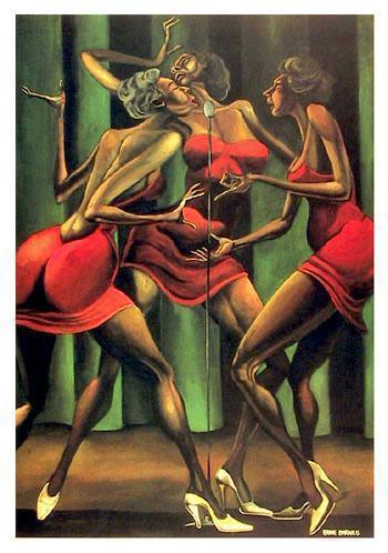 Singin’ Sistahs Poster | Ernie Barnes,{{product.type}}
