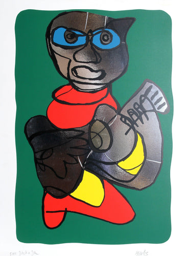 Singing Hands (Green) Screenprint | Karel Appel,{{product.type}}