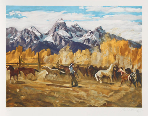 Singlin' Out Lithograph | Conrad Schwiering,{{product.type}}