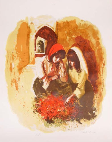 Sisters Lithograph | Sandu Liberman,{{product.type}}