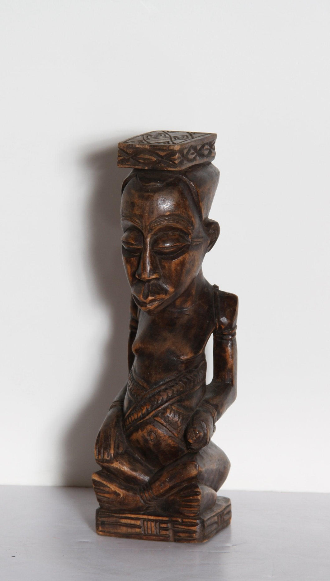Sitting Figure Wood | African or Oceanic Objects,{{product.type}}