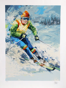 Skier I Screenprint | Wayland Moore,{{product.type}}