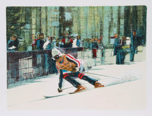 Skier II Lithograph | Jim Jonson,{{product.type}}