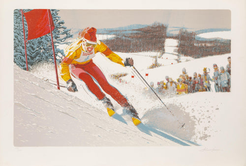 Skier III Lithograph | Jim Jonson,{{product.type}}