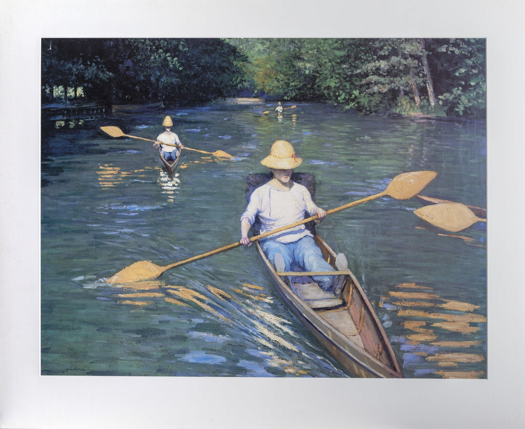 Skiffs on the Yerres Poster | Gustave Caillebotte,{{product.type}}