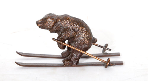 Skiing Bear Metal | Unknown Artist,{{product.type}}