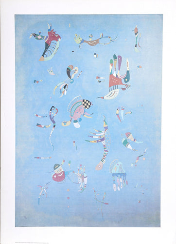 Sky Blue Poster | Wassily Kandinsky,{{product.type}}