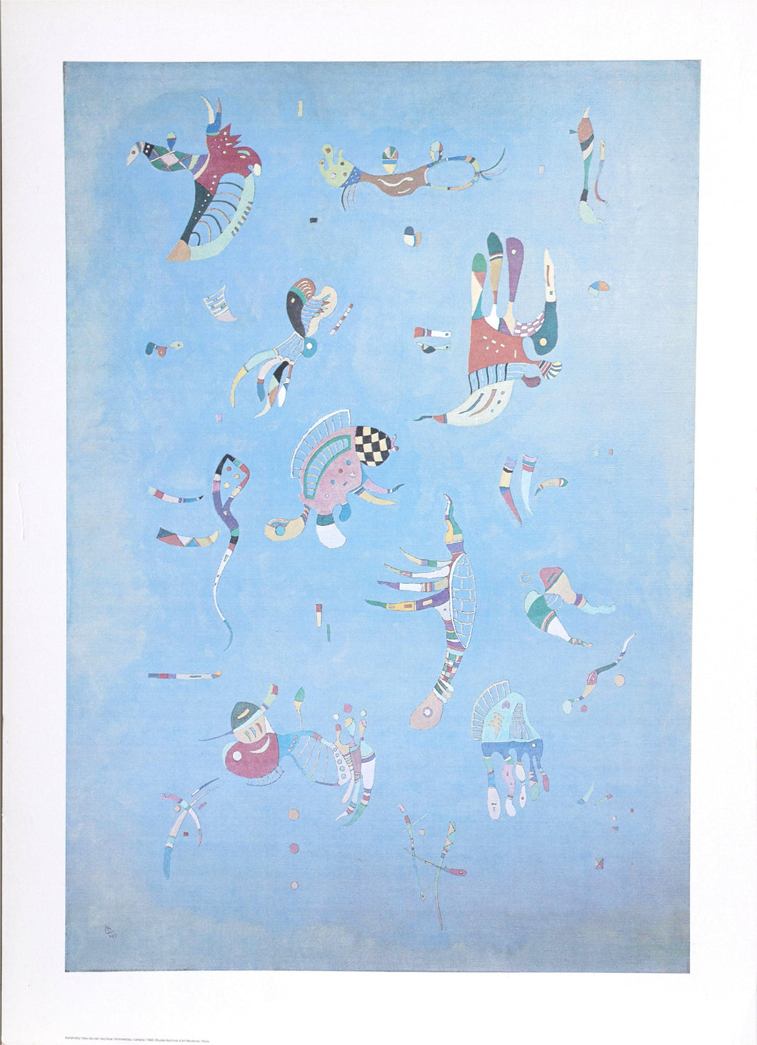 Sky Blue Poster | Wassily Kandinsky,{{product.type}}