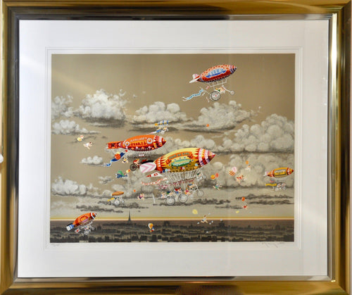 Sky Cycles Screenprint | Hiro Yamagata,{{product.type}}
