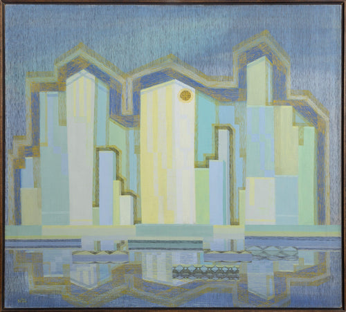 Skyscrapers Oil | Benjamin Benno,{{product.type}}