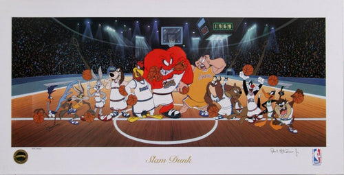 Slam Dunk NBA Lithograph | Warner Bros. Cartoons,{{product.type}}