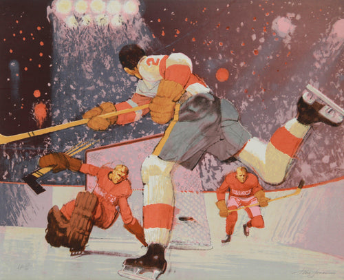 Slapshot Lithograph | Jim Jonson,{{product.type}}